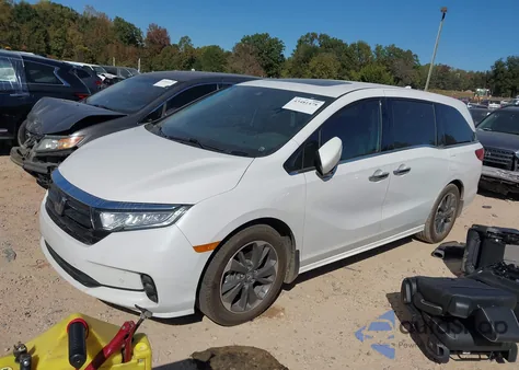 2024 Honda Odyssey Elite from USA, damaged, VIN 5FNRL6H95RB035703